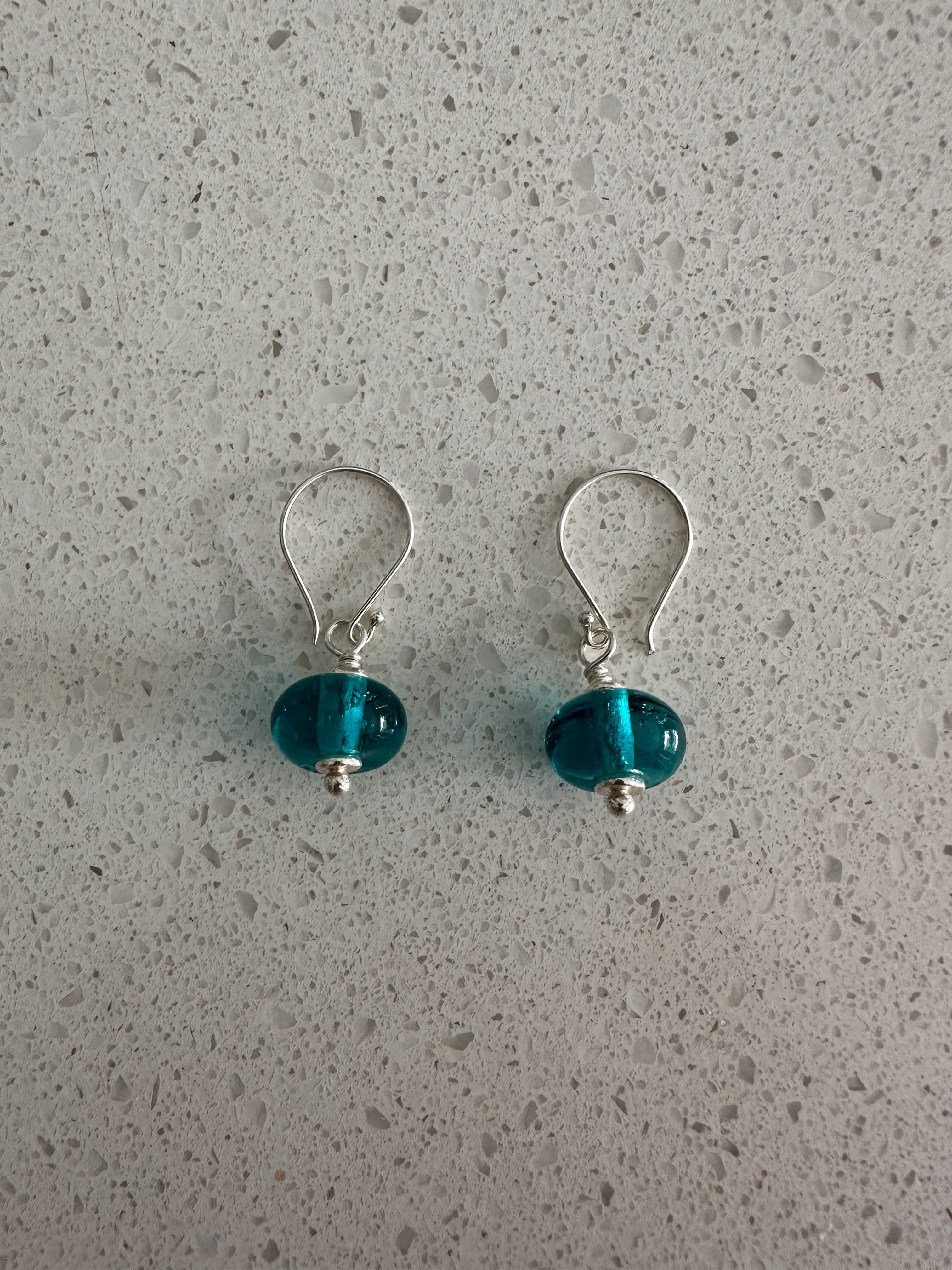 Earrings - Aqua Marine