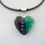 Thumbnail: Joyce Young Design Glass Bead Heart Necklace