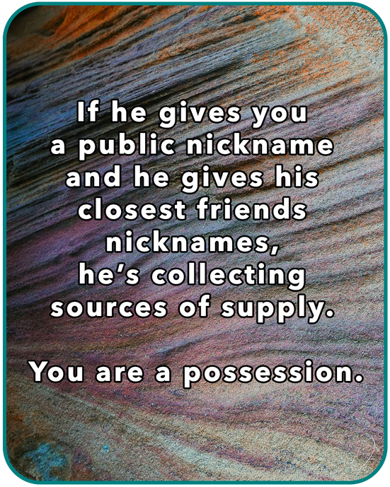 If he gives you a public nickname...