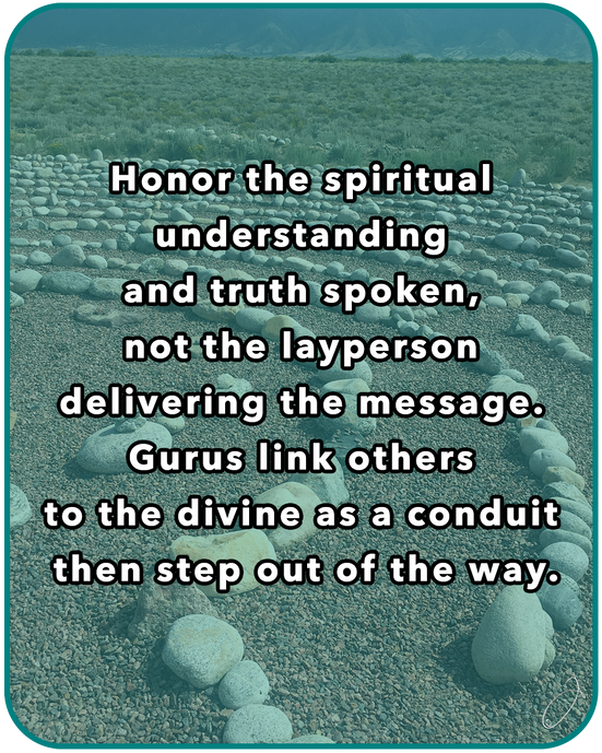 Honor the spiritual understanding and truth spoken...