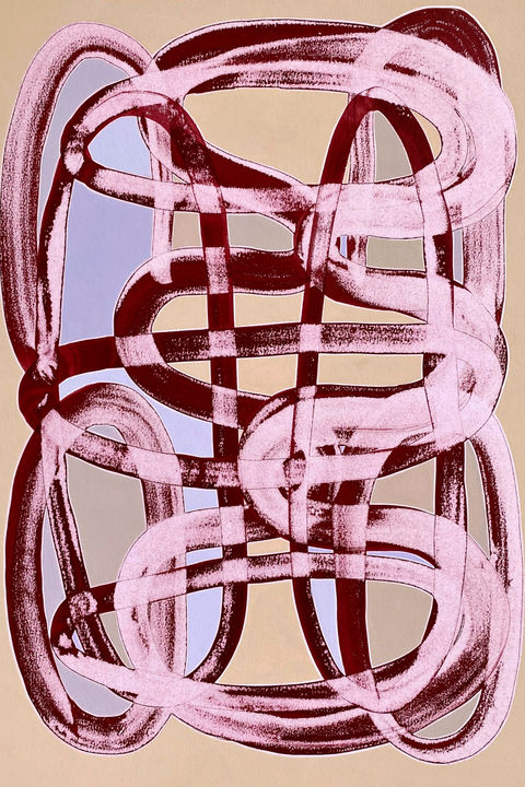 abstract landscape painting, Matarranya
