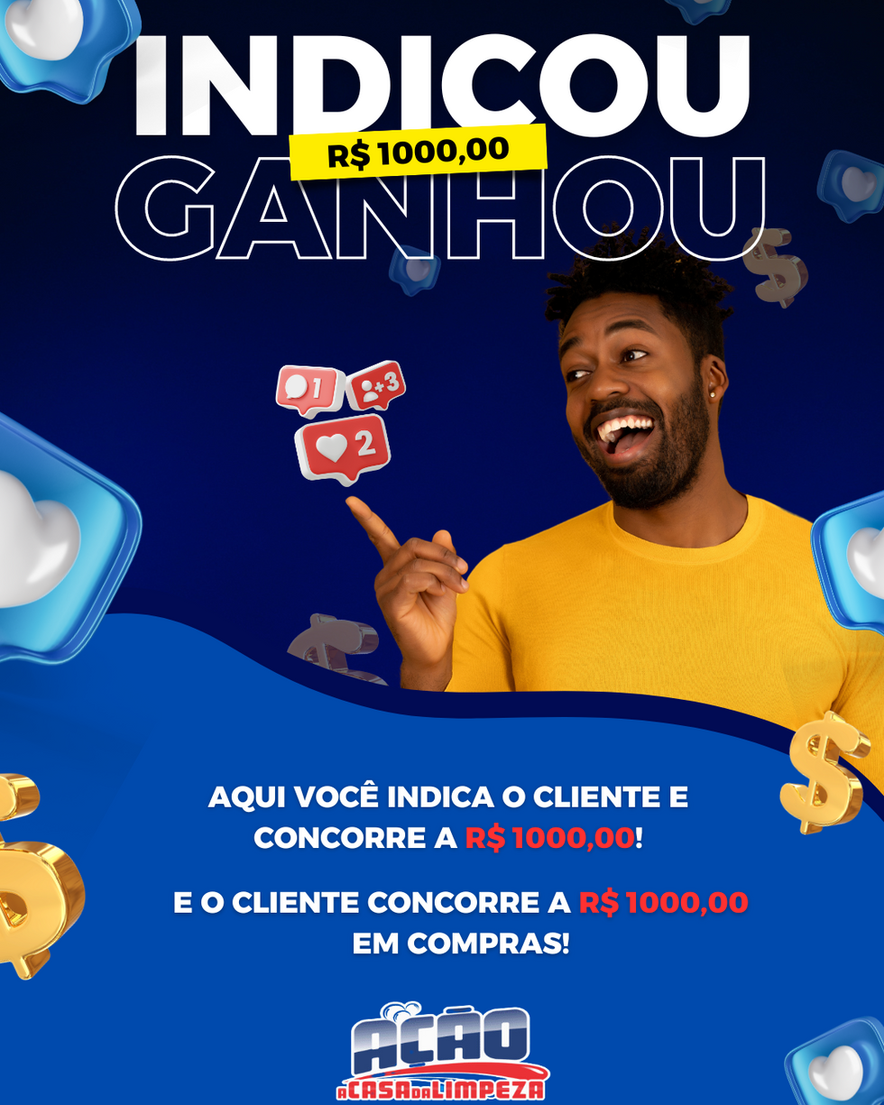 Promoção_indica_ganha_R$ 1000