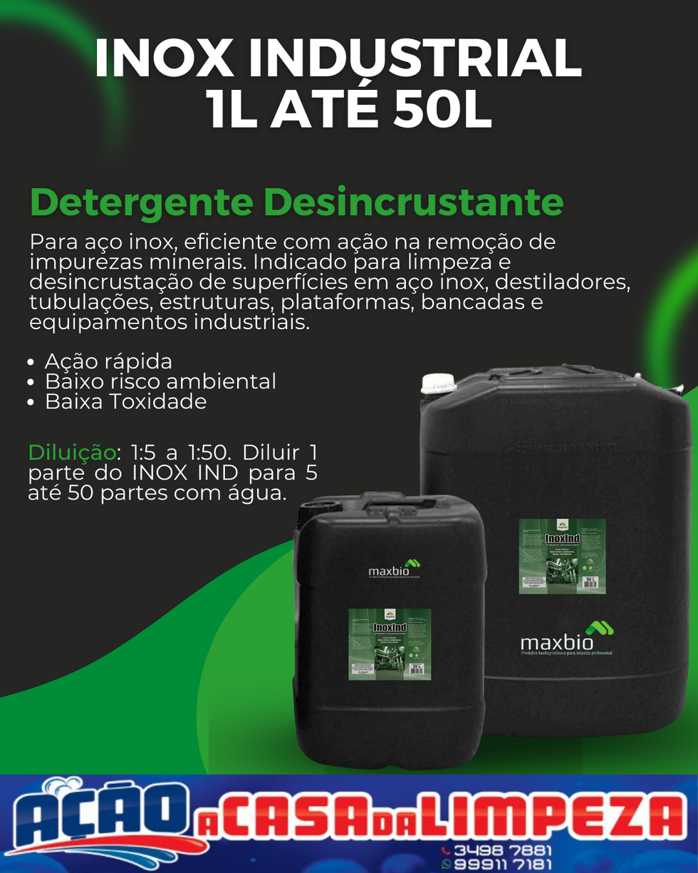 INOX INDUSTRIAL – 1L ATÉ 50L