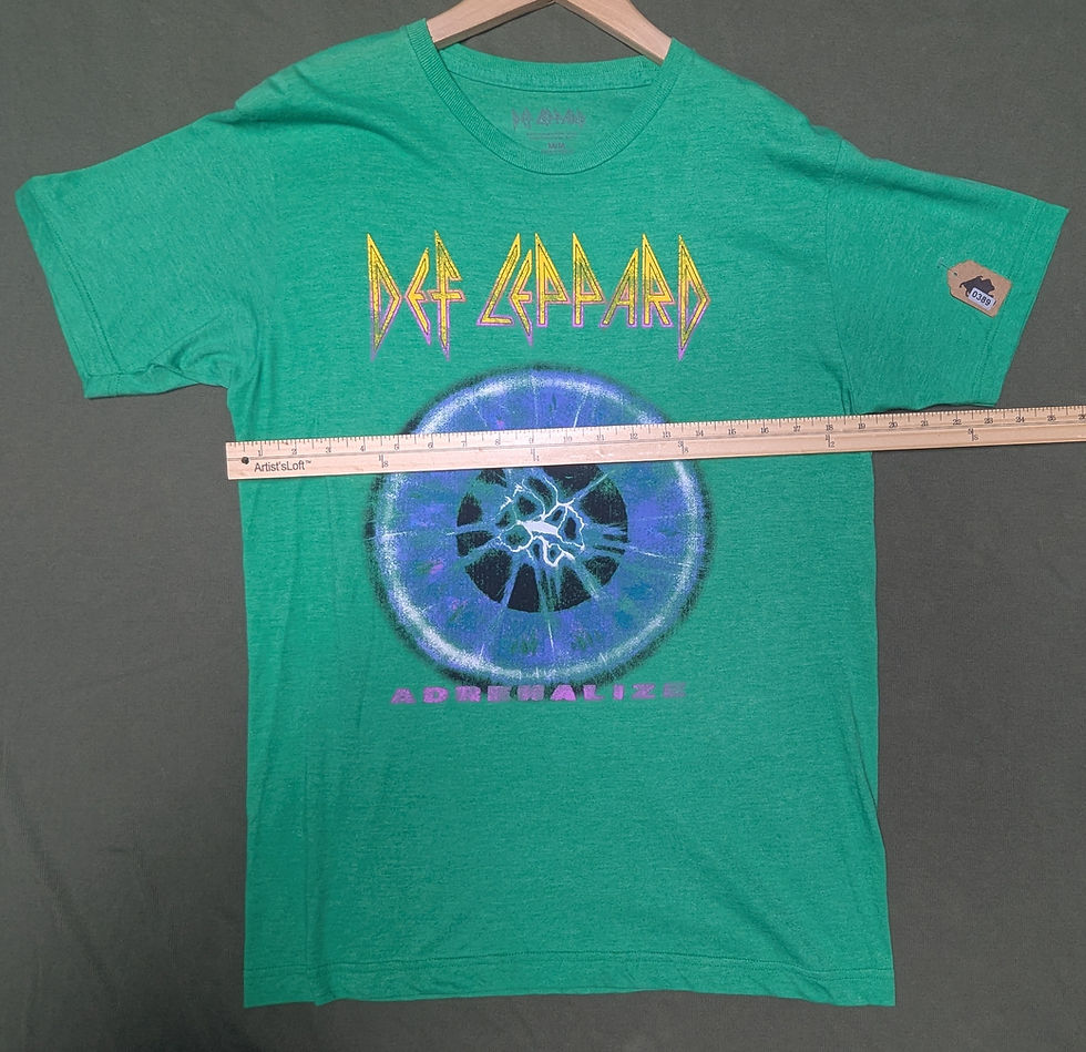 Thumbnail: Def Leppard "Adrenalize" Graphic Green Medium T-Shirt