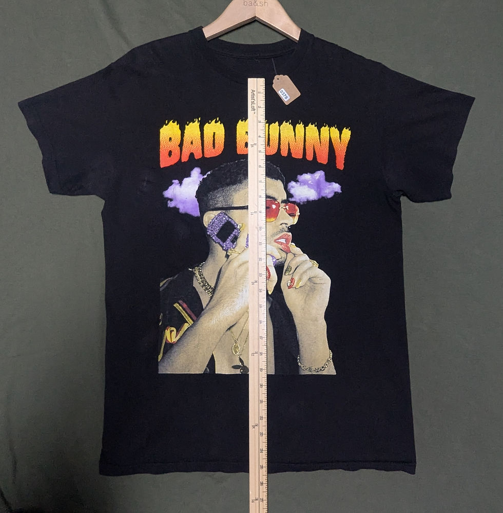 Thumbnail: Bad Bunny Black Medium Graphic T-Shirt