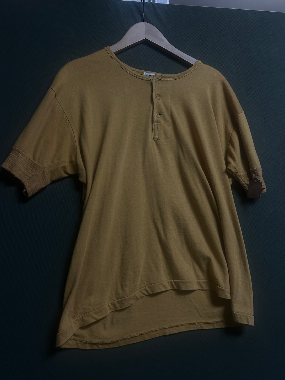 Thumbnail: Y2K mustard button tee
