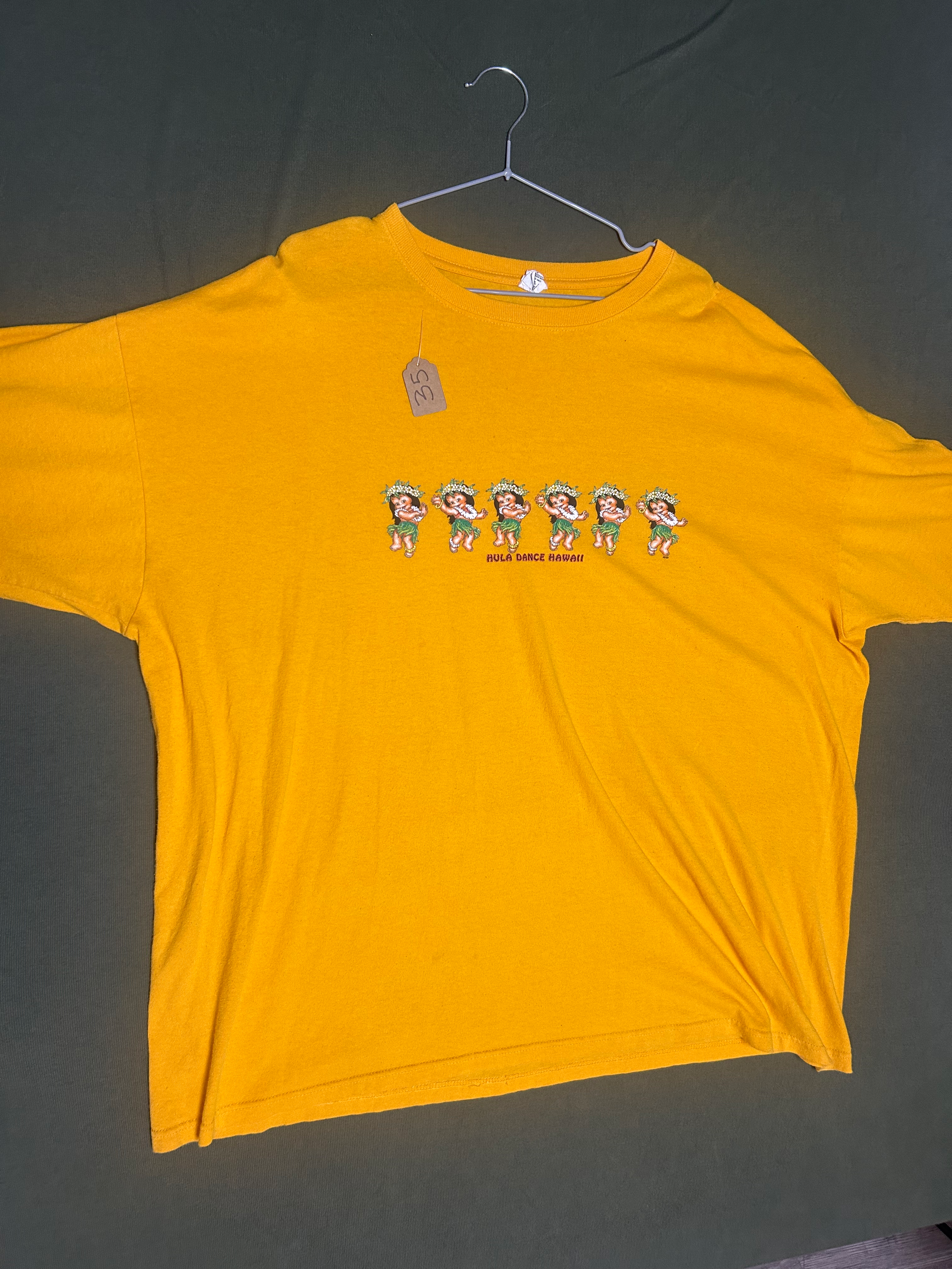 yellow Hawaii shirt y2k