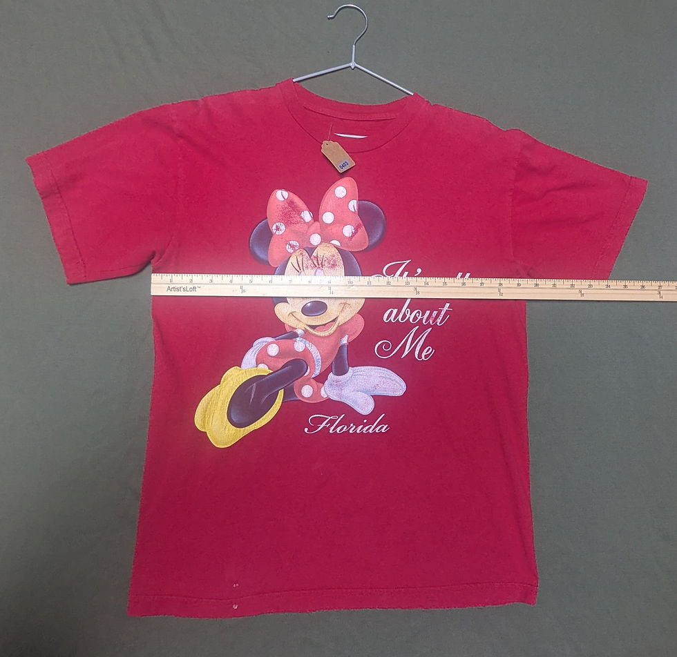 Thumbnail: Minnie Mouse "It's All About Me" Red Graphic Medium T-Shirt