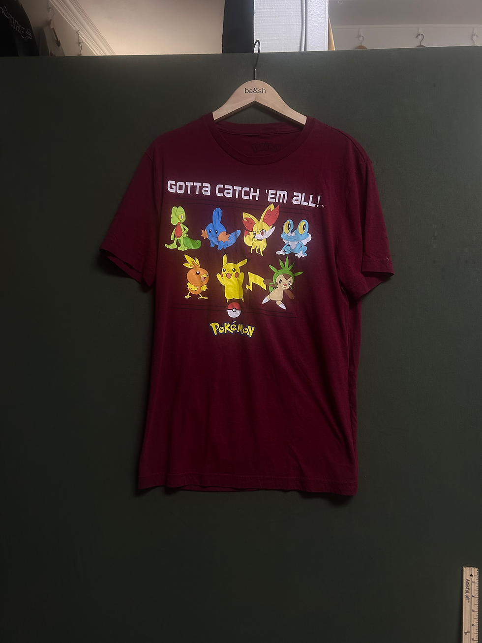 Thumbnail: Pokémon “Gotta Catch ’Em All” Graphic T-Shirt – Red Short Sleeve Tee 