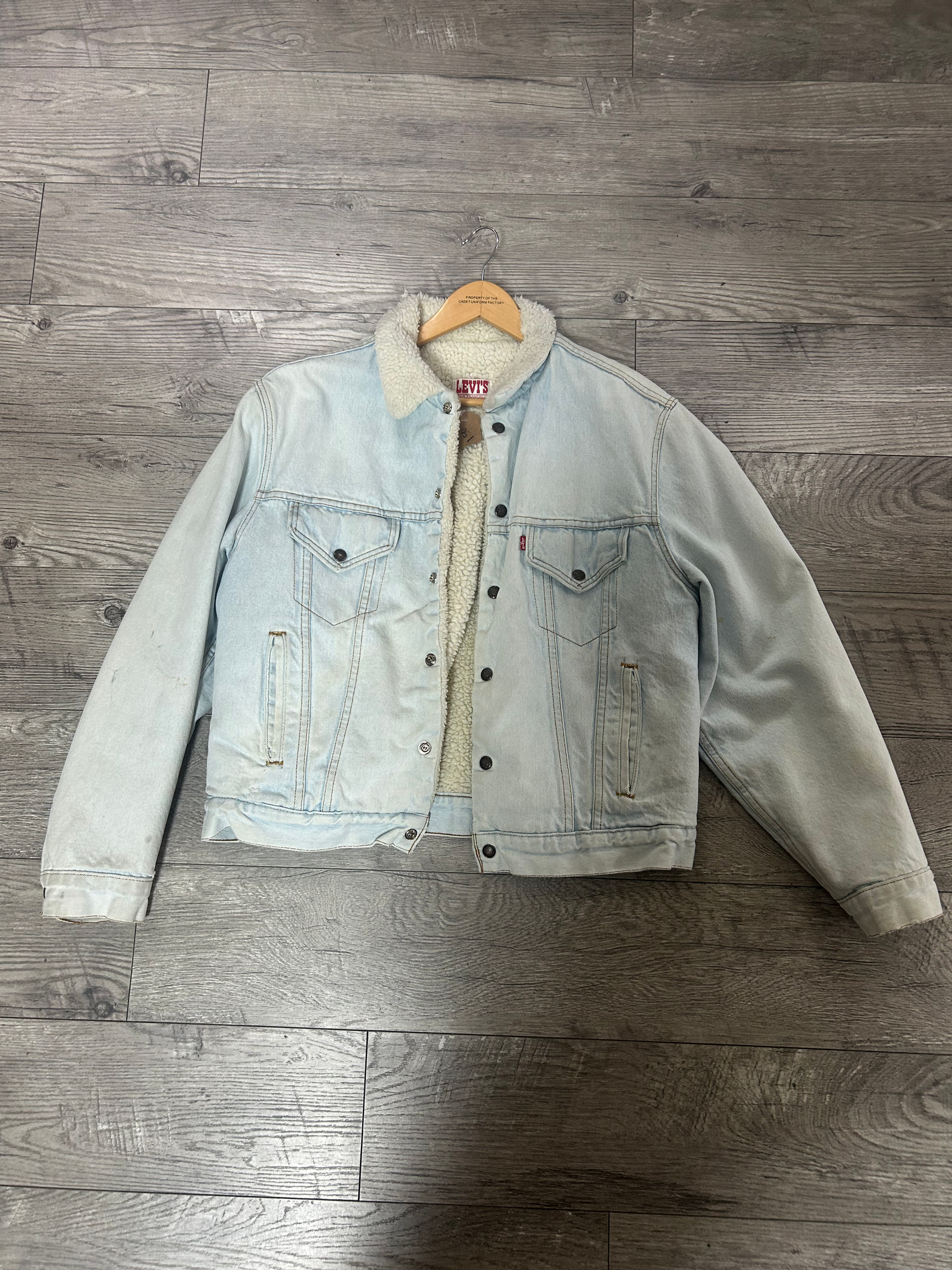 Levi's 80S Biggie Light Wash Fluffy Jacket