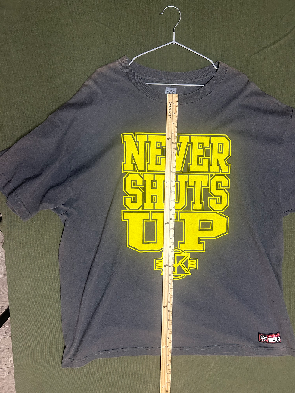 Thumbnail: never shuts up grey tee