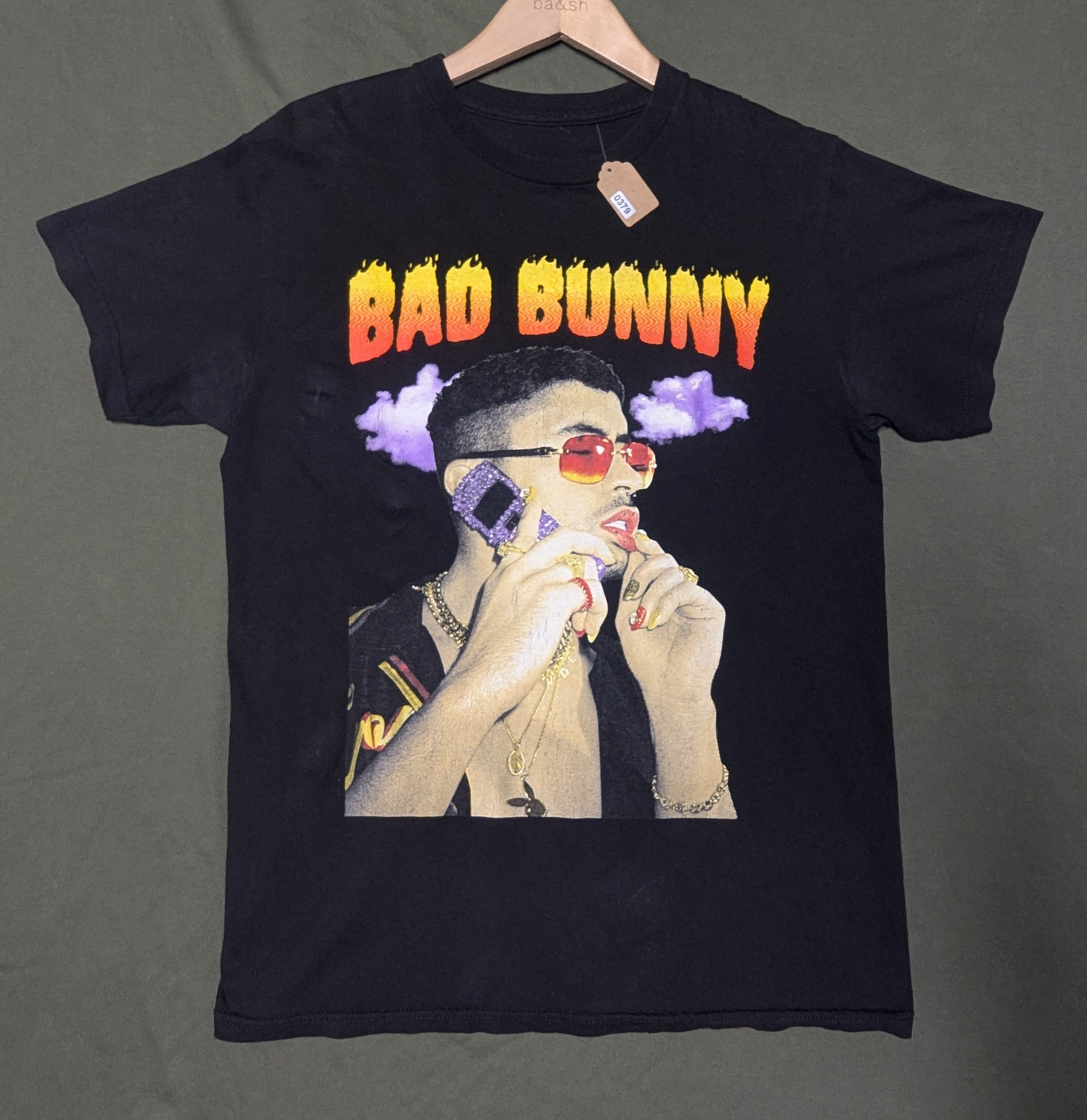 Bad Bunny Black Medium Graphic T-Shirt