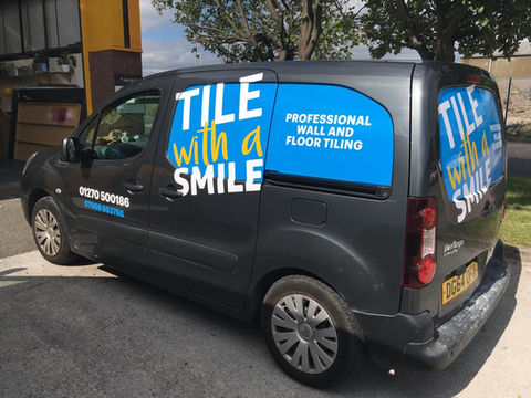 Full panels with cut graphics