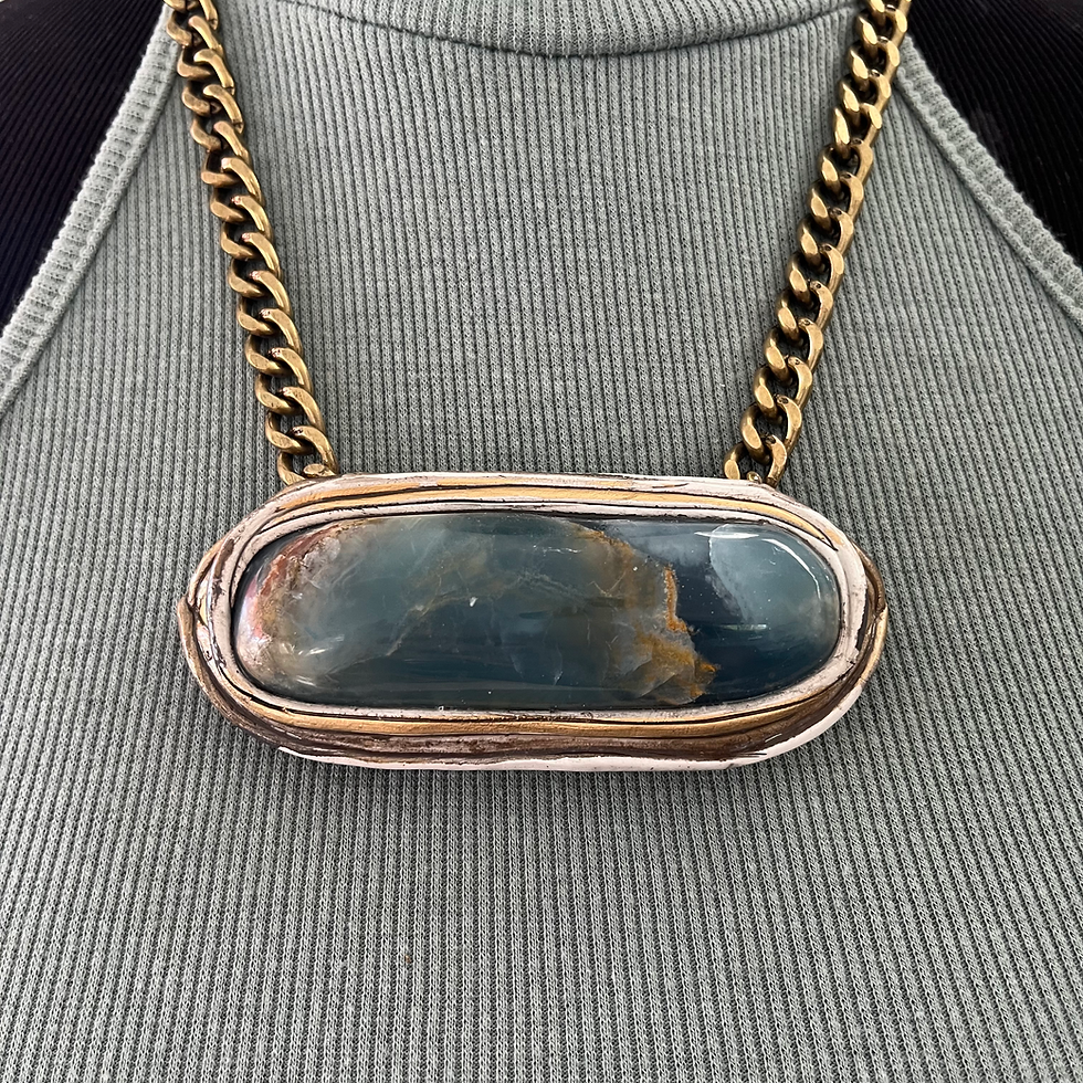 Thumbnail: IONE ~ BLUE CALCITE NECKLACE