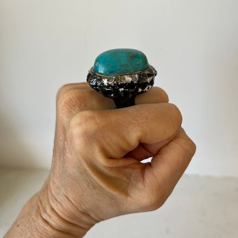 Thumbnail: SIZE 8.5 ~ TURQUOISE RING