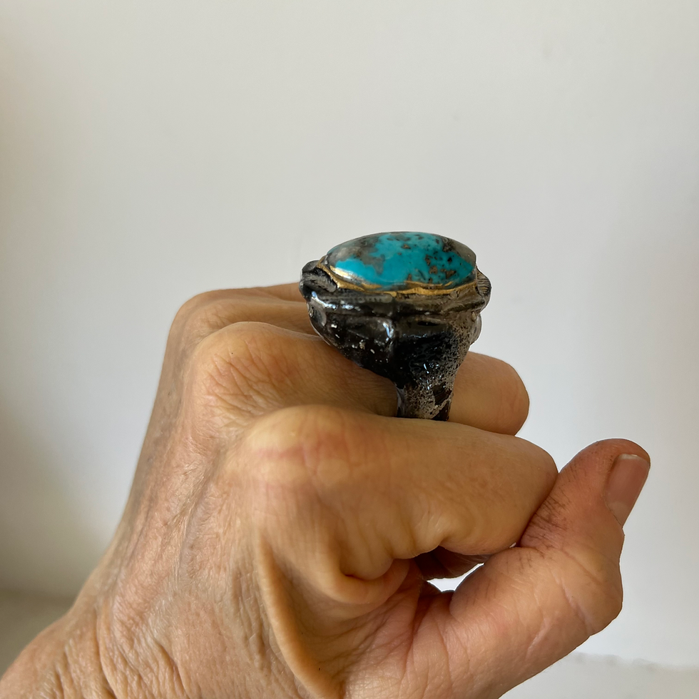 Thumbnail: SIZE 9 ~ TURQUOISE RING