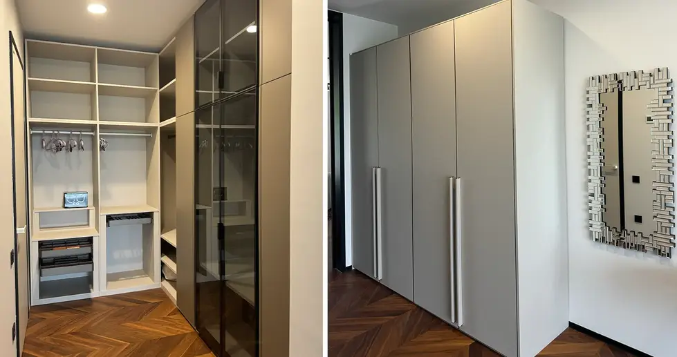 Gobels özel üretim mobilya ile tasarlanan çağdaş salon dekorasyonu.