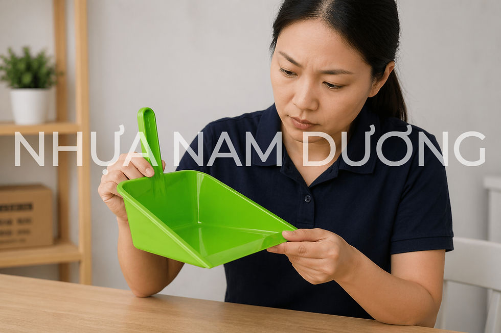 Xem thử kiểm tra độ dày và màu sắc của nhựa