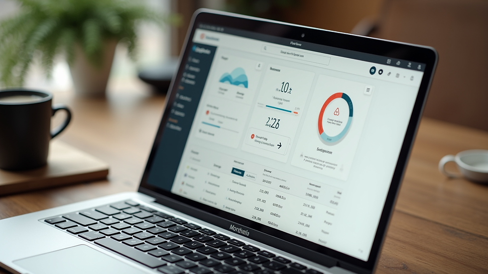 High angle view of a laptop screen showing Airbnb pricing dashboard