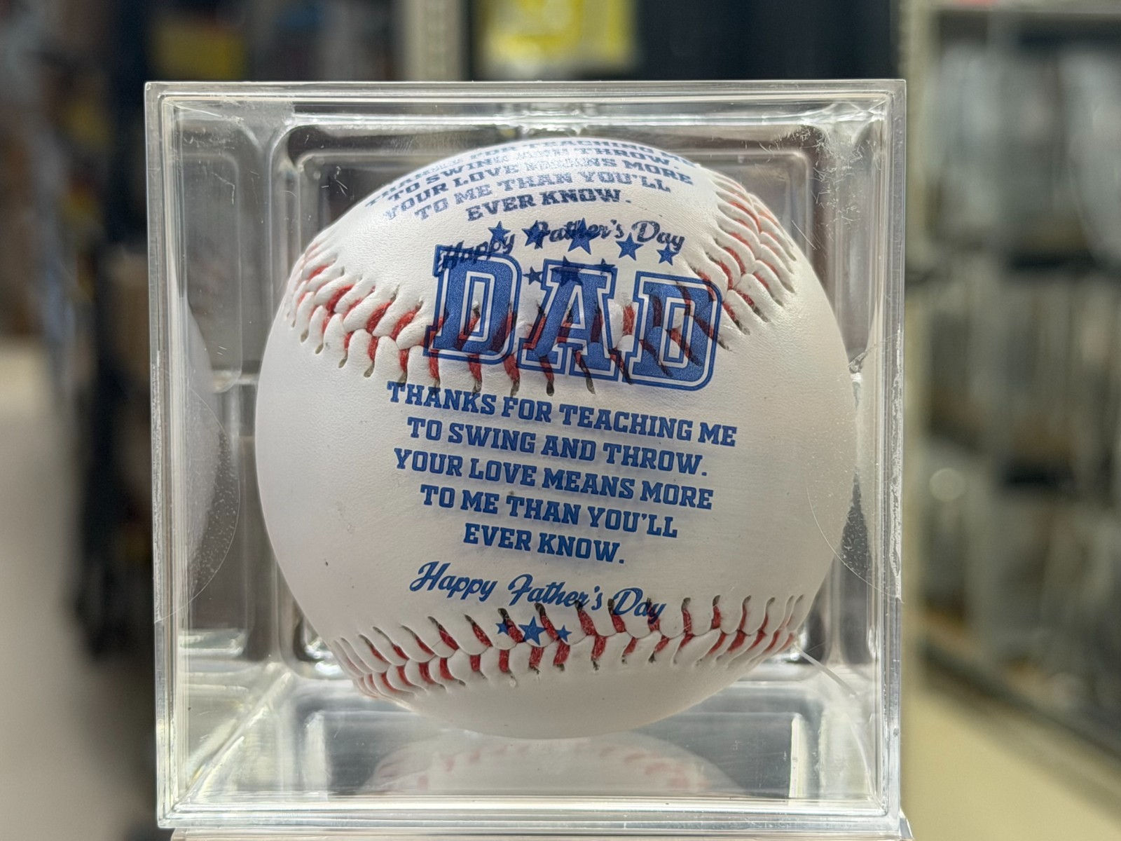 ~ Dad-Gear ~ Father's Day Gift ~ Happy Father's Day Baseball ~ Acrylic Case ~