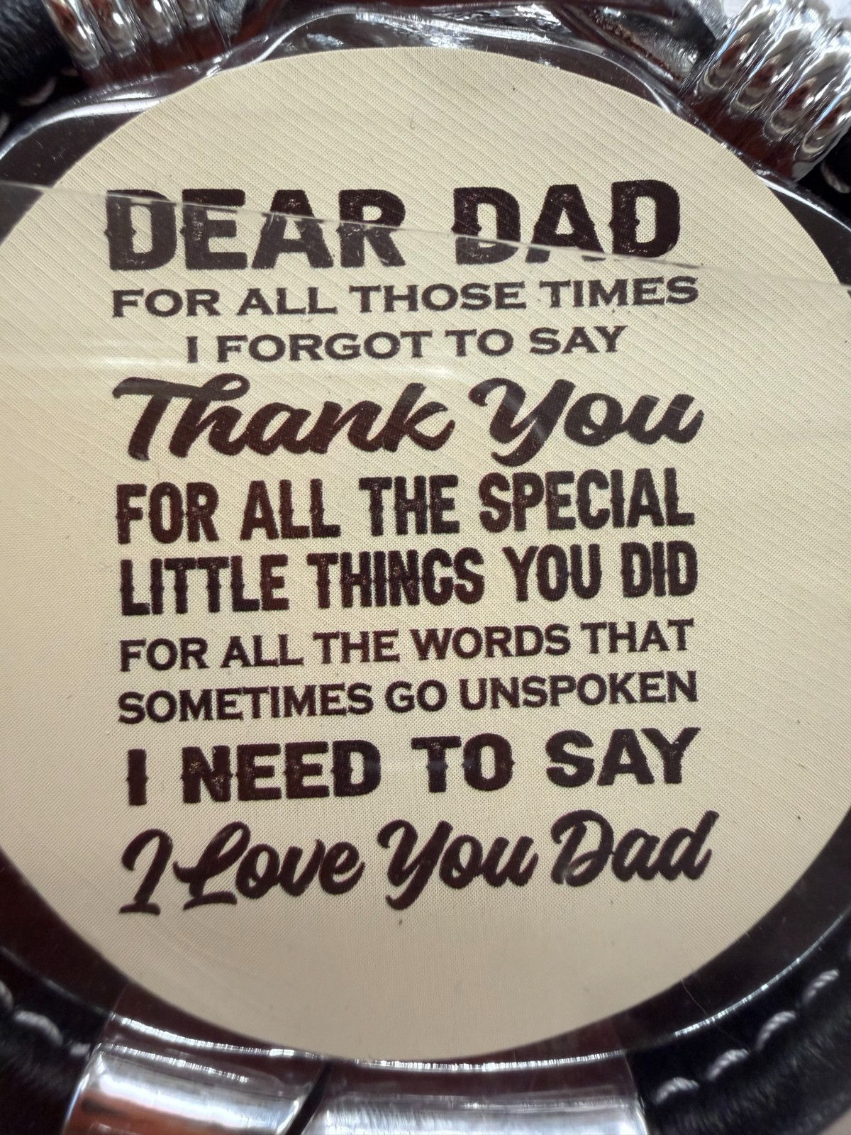 DAD-GEAR ~ Father's Day Gift ~ Braided Vegan Leather ~ Magnetic Clasp ~