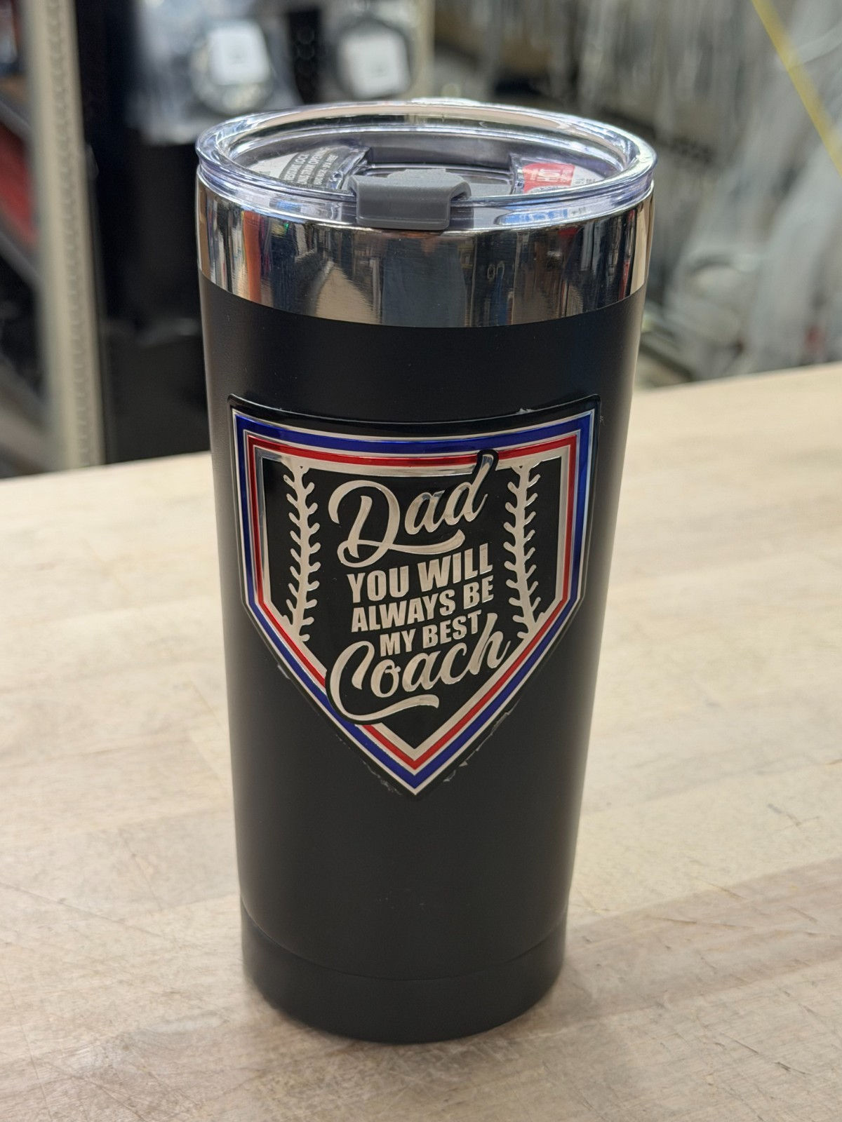 DAD-GEAR ~ 20oz. Stainless Steel Tumbler with Lid ~ Double Wall ~ Father's Day!