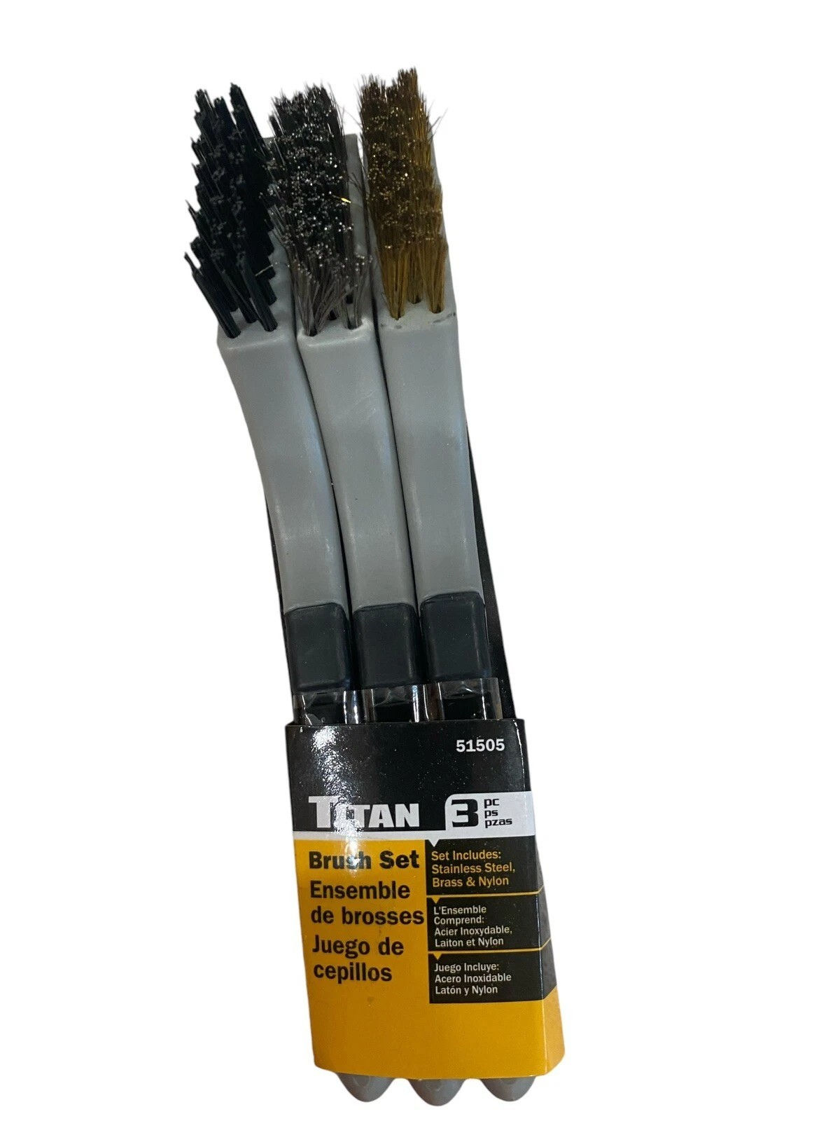 TITAN 3 pc. Mini Wire Brush Set 51505