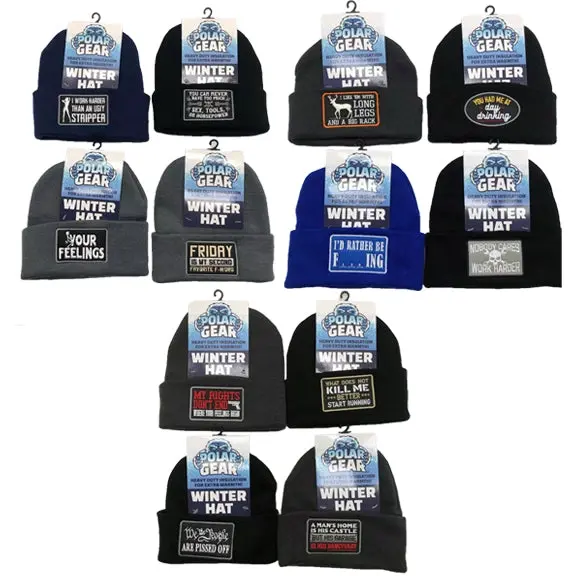 POLAR GEAR WINTER KNIT HAT 23366 (SINGLE HAT)