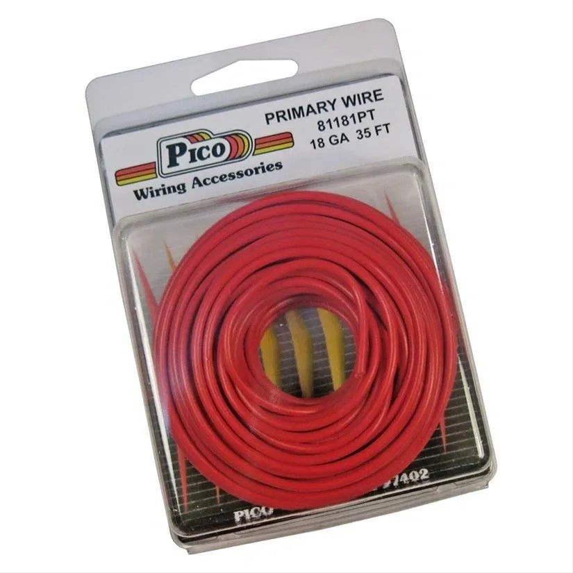 PICO 18 AWG Red Primary Wire Copper Stranded Conductor With PVC Jacket 35ft/pk