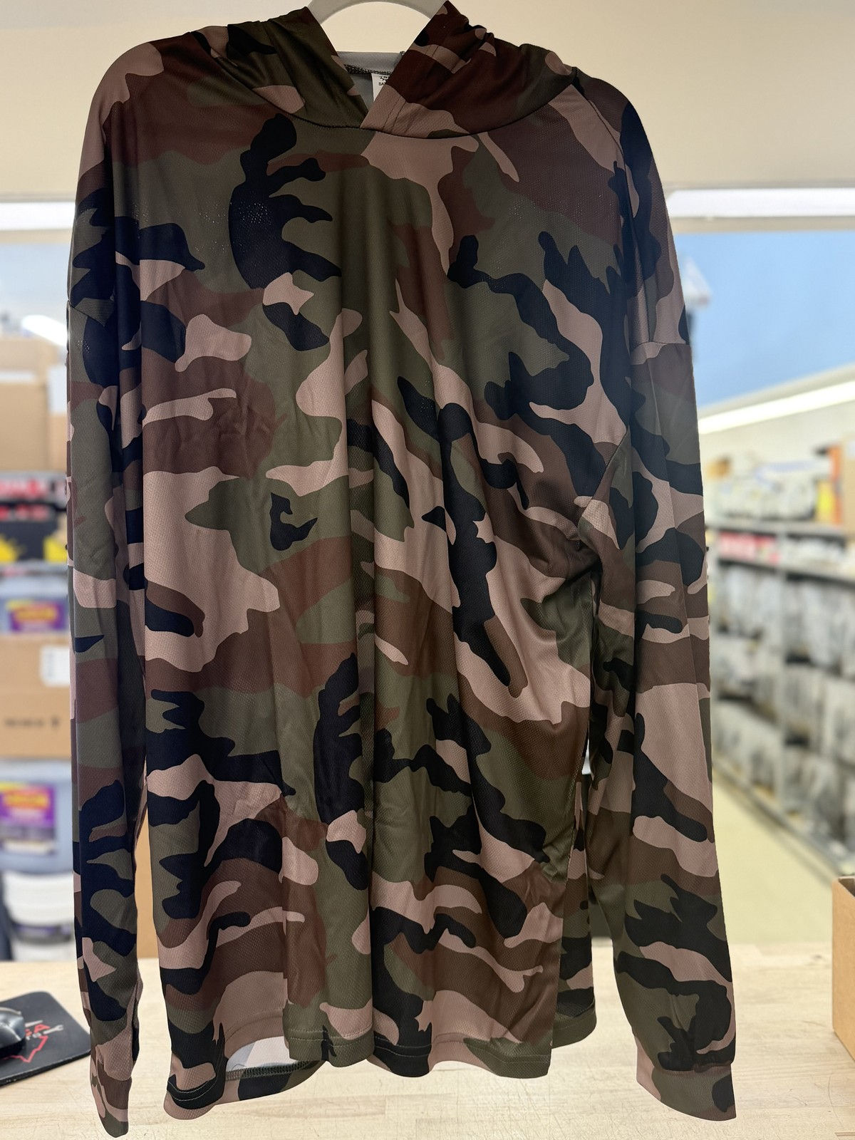 XL CAMO HOODED SHIRT SATX-C2-075-XL