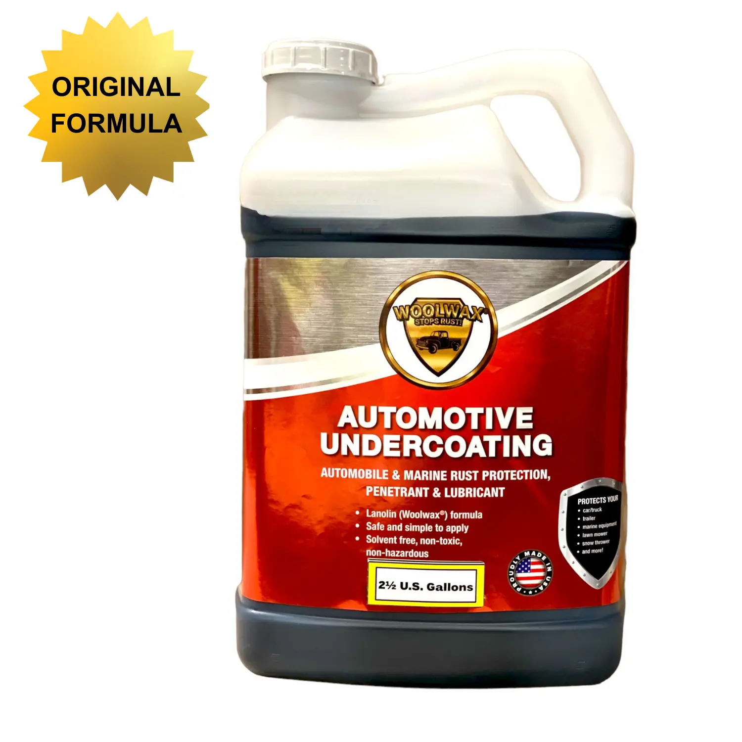 Woolwax 2+1/2 Gallon EZ-Pour Jug Black