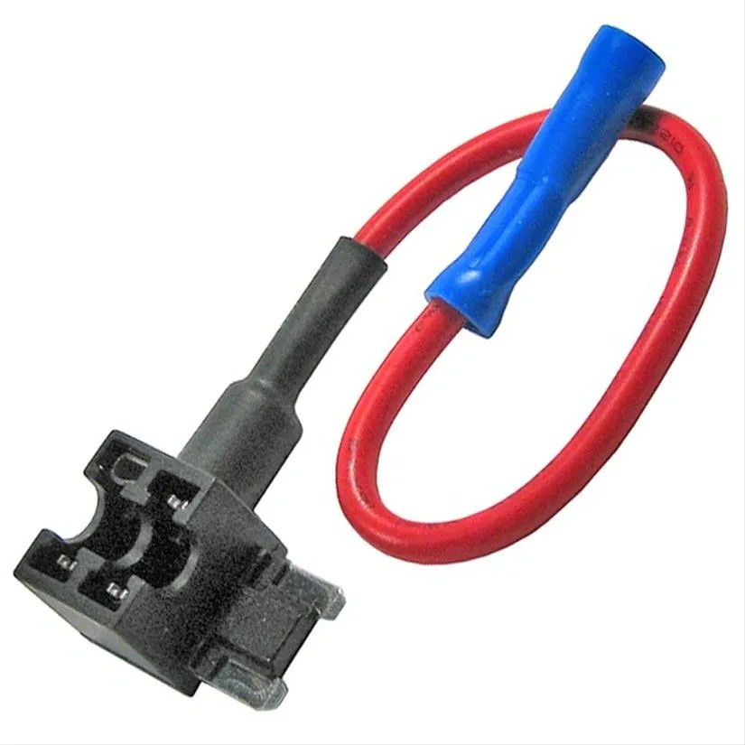Low Profile Blade Fused Add-A-Circuit 16ga Wire 16-14 Splice 12Volt 10AMP 1/pk
