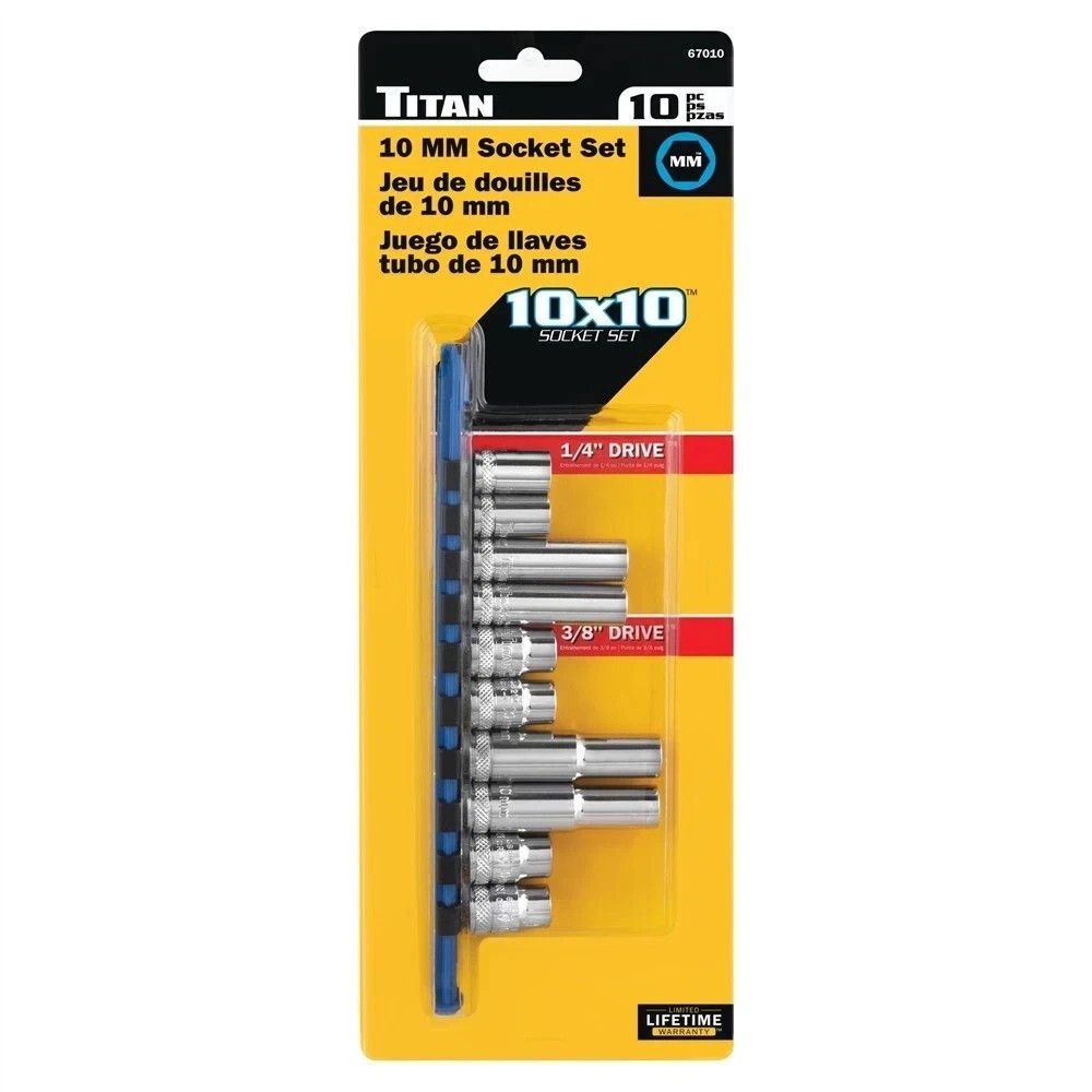 TITAN 10pn socket set 67010