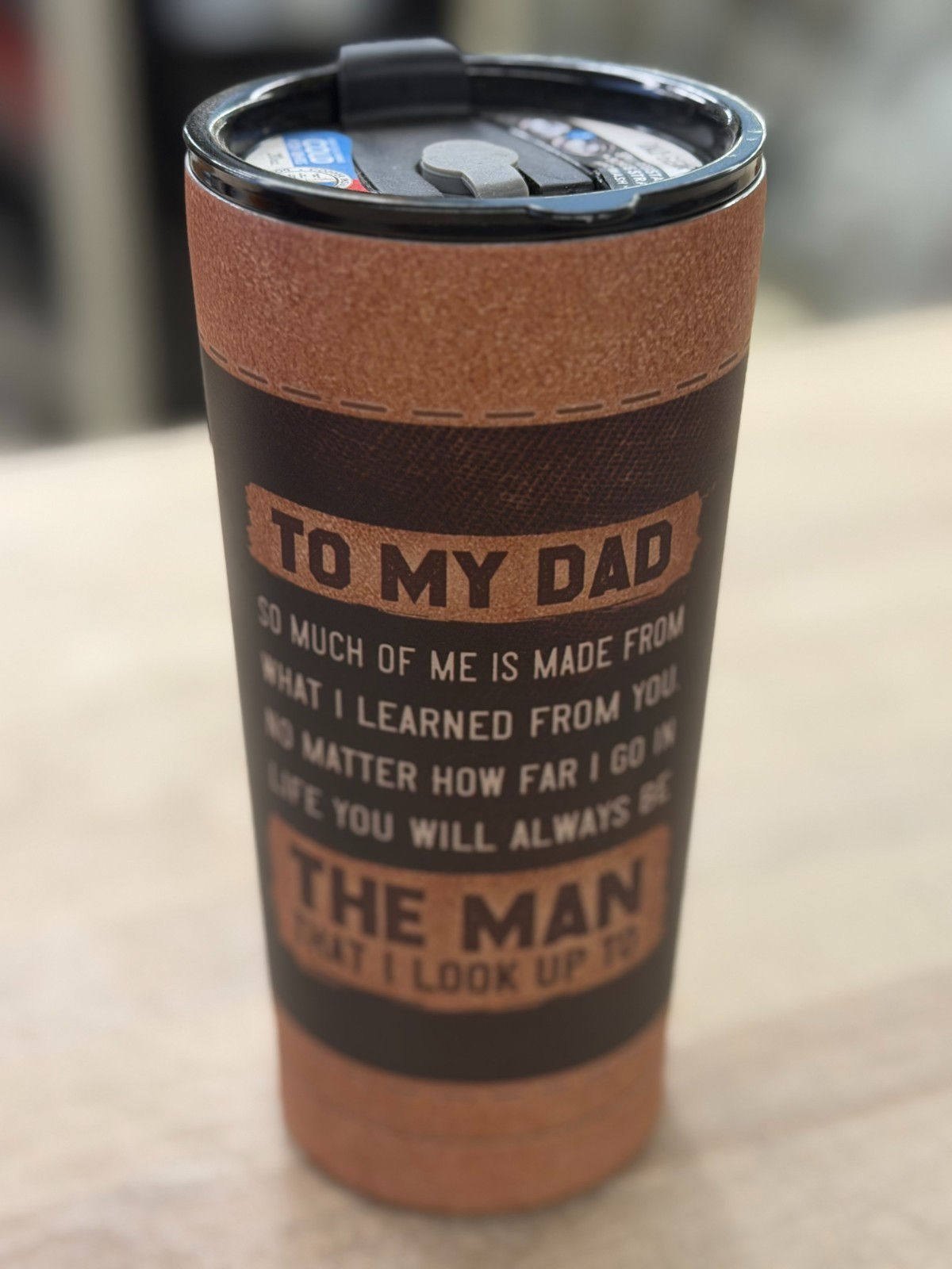DAD-GEAR ~ 20oz. Stainless Steel Tumbler with Lid ~ Double Wall ~ Father's Day!