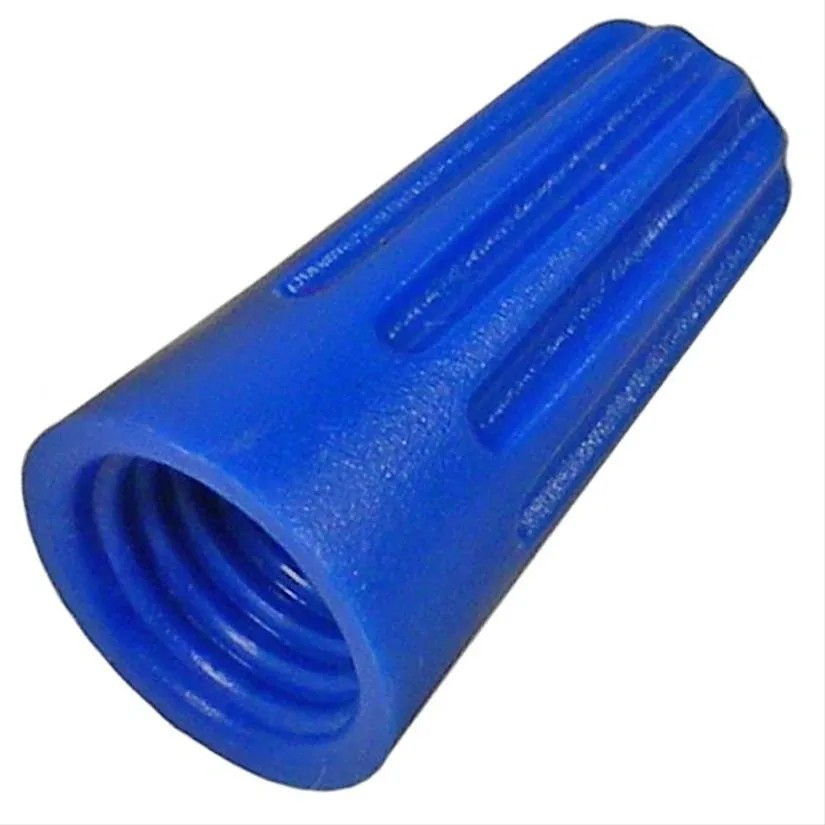Twist Connect Blue 16-14 AWG Spring Insert Min 2-22ga Max 3-16ga Wire 14/pk