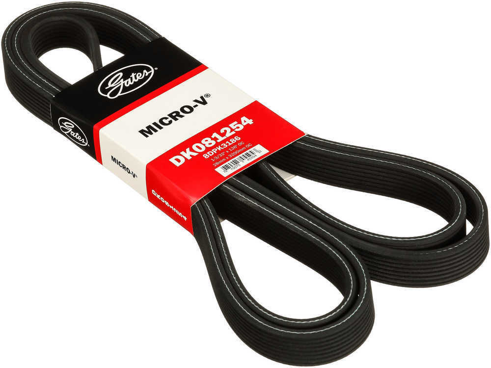 Serpentine Belt-Premium OE Dual Sided Micro-V Belt Gates DK081254 GATES DK081254