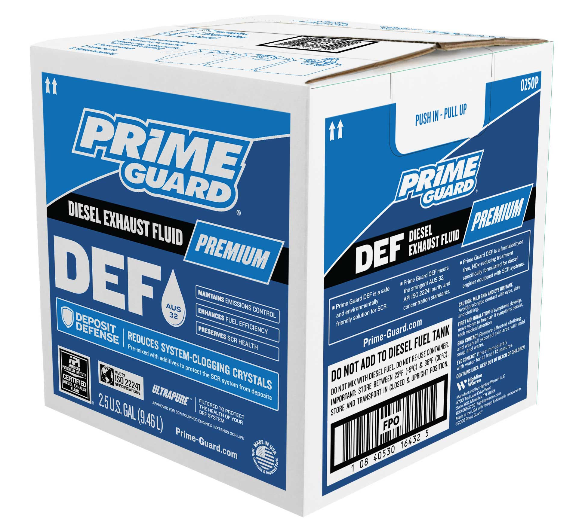 Prime Guard® Premium DEF Diesel Exhaust Fluid with Deposit Defense - 2.5 Gallon