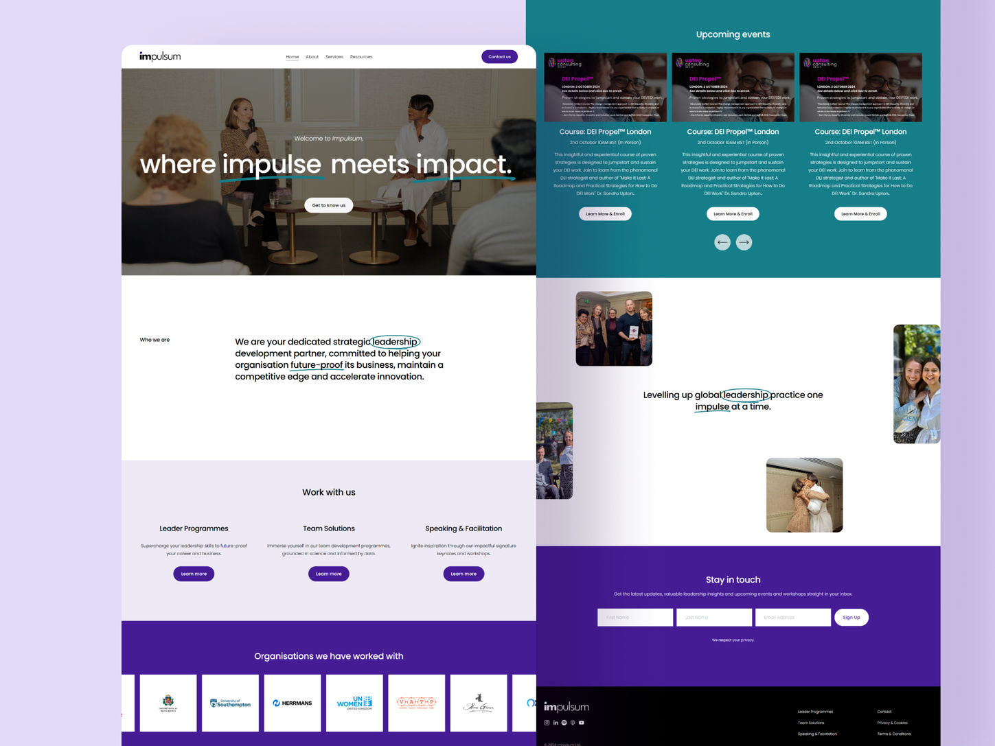 Impulsum website design: where impulse meets impact
