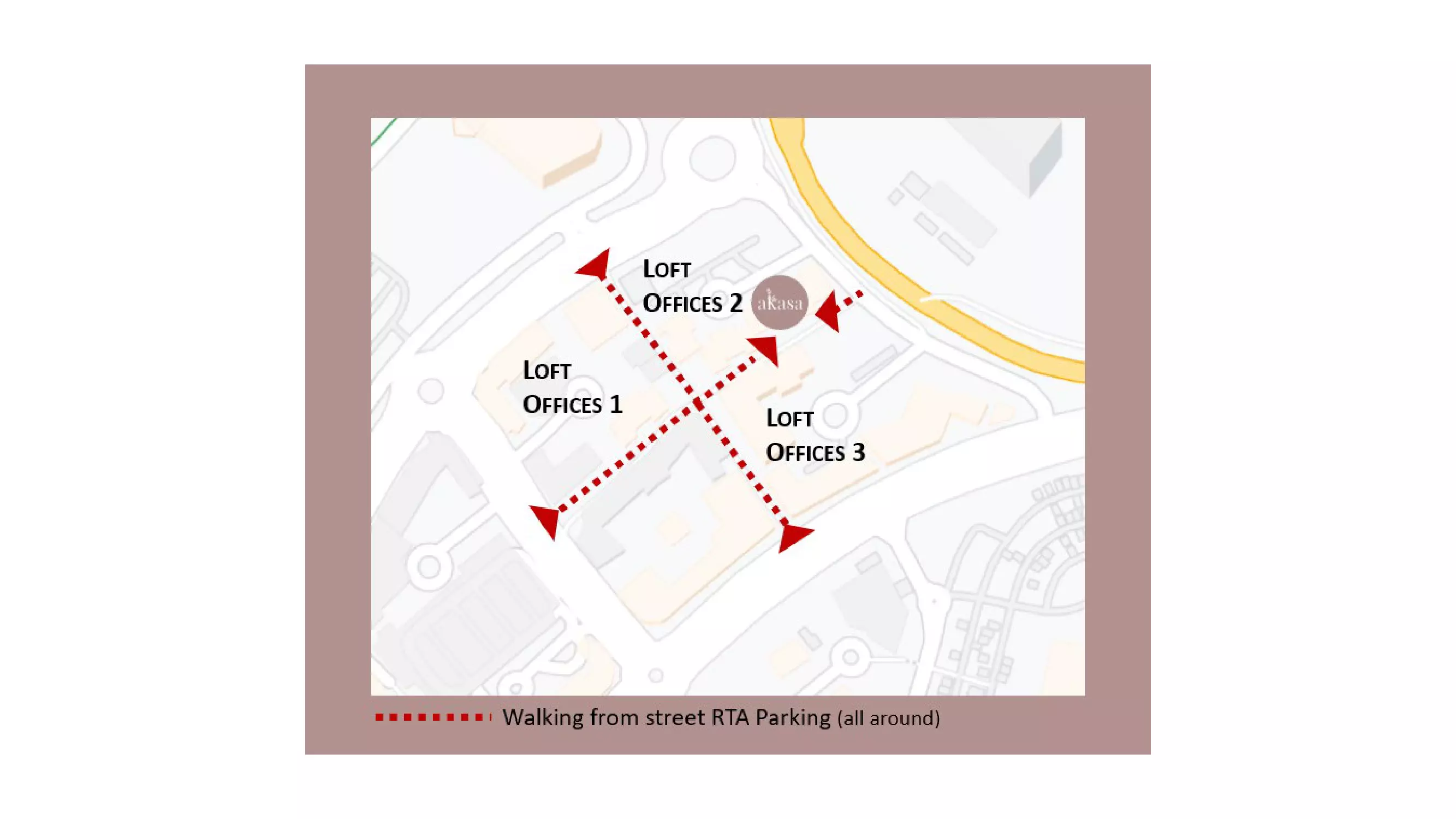 Map to Akasa Parking.webp