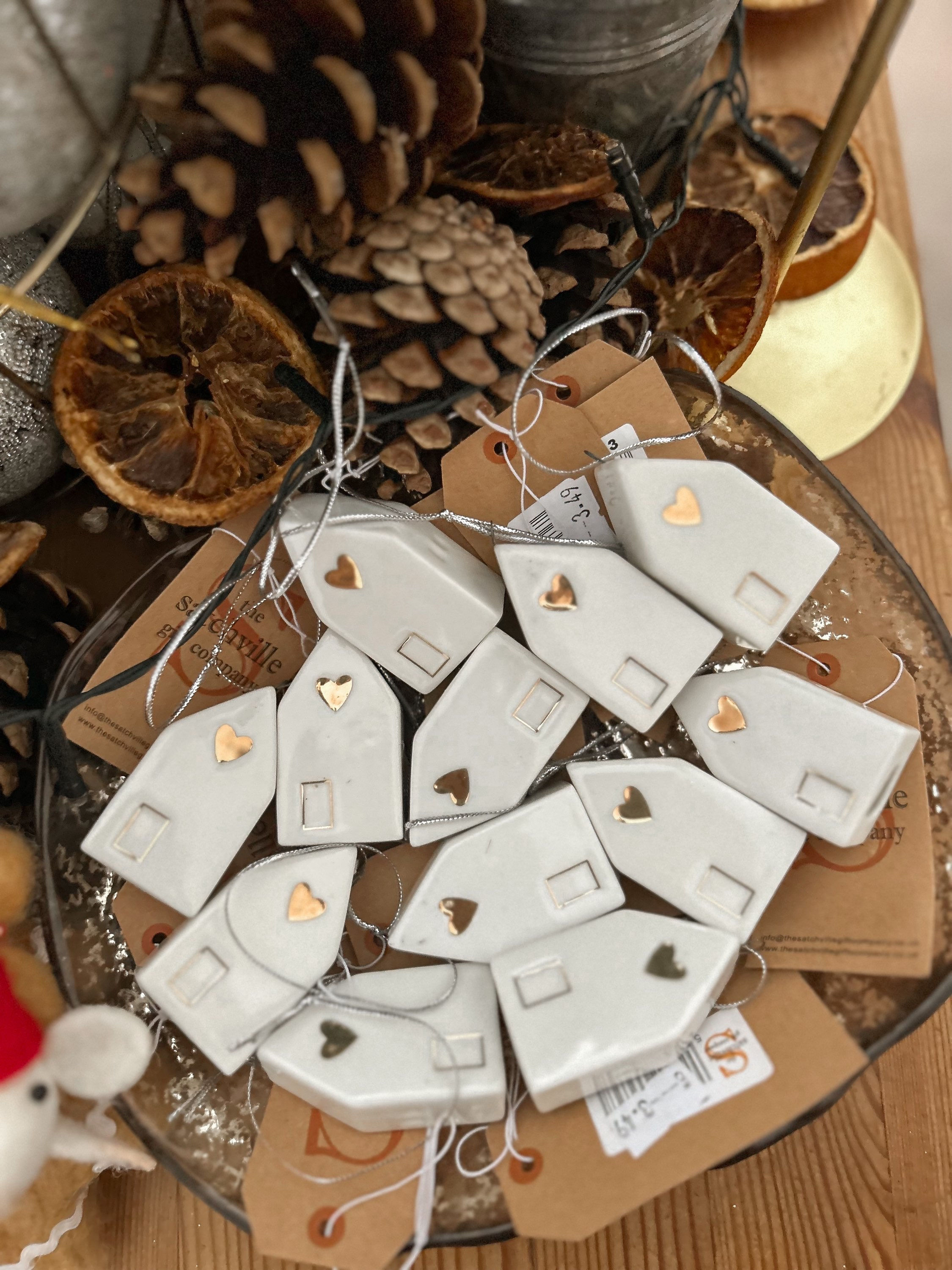 Ceramic Heart House Hanger