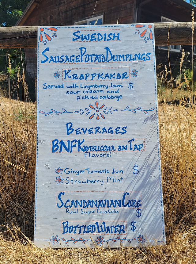 The menu!