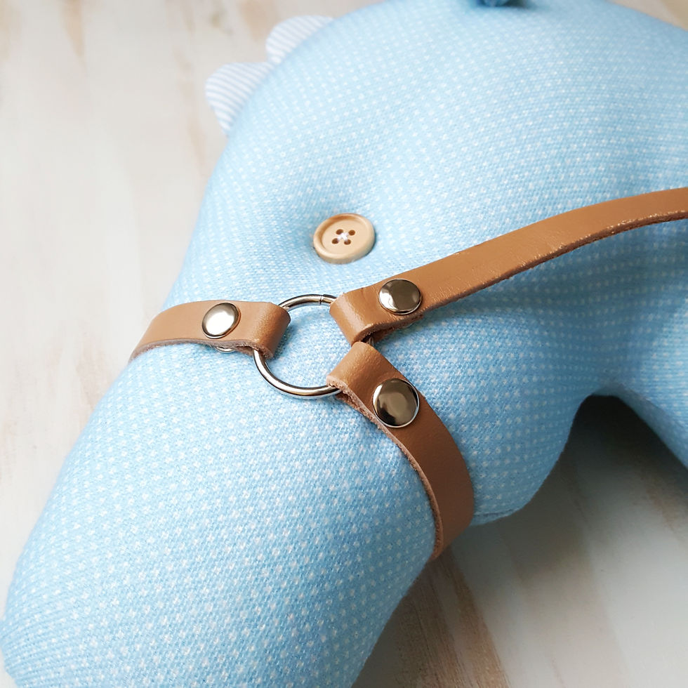 Miniatura: Cavalinho de Pau azul claro