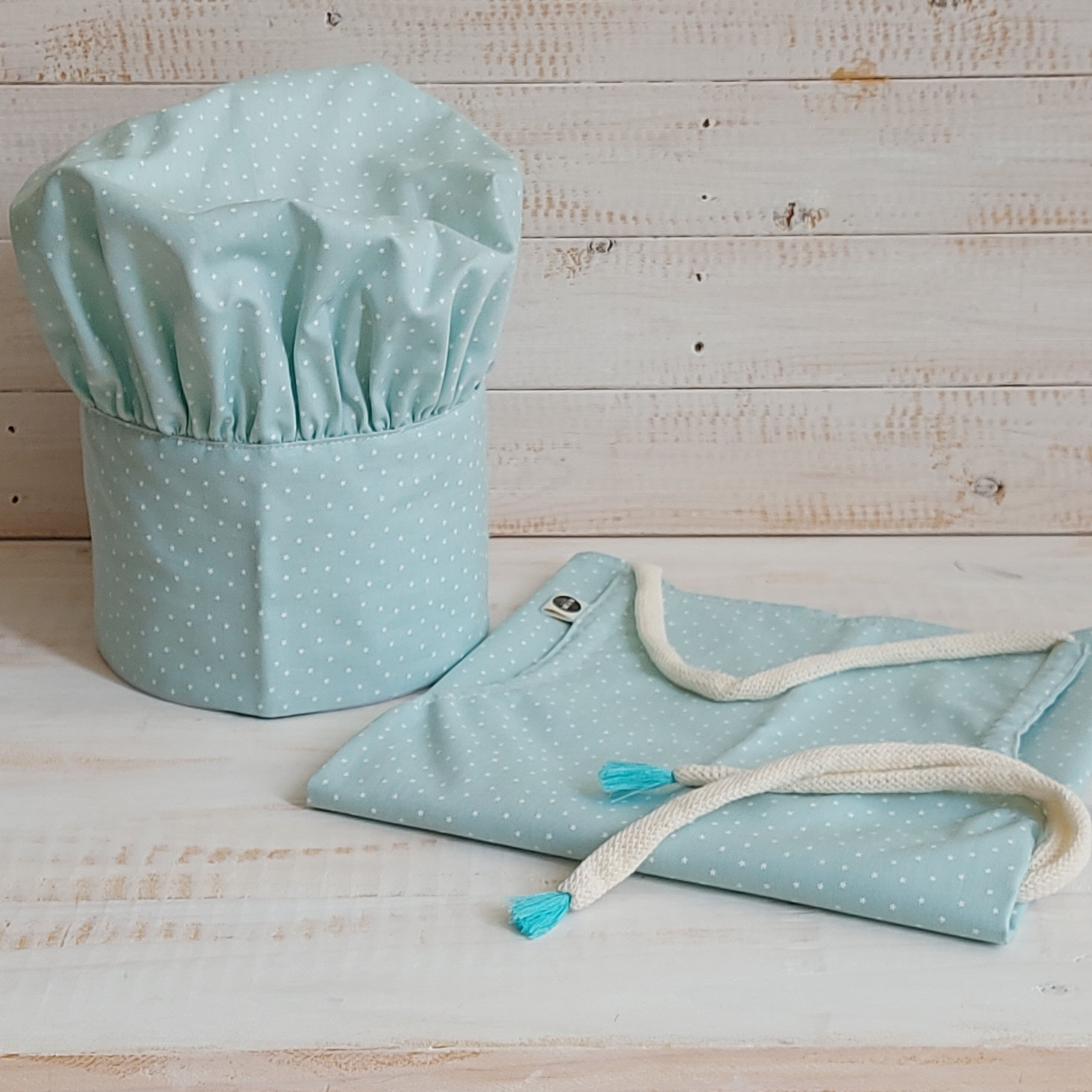 Kit de cozinha *verde água estrelinhas*