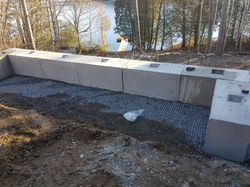 Mur de soutènement avec géogrille