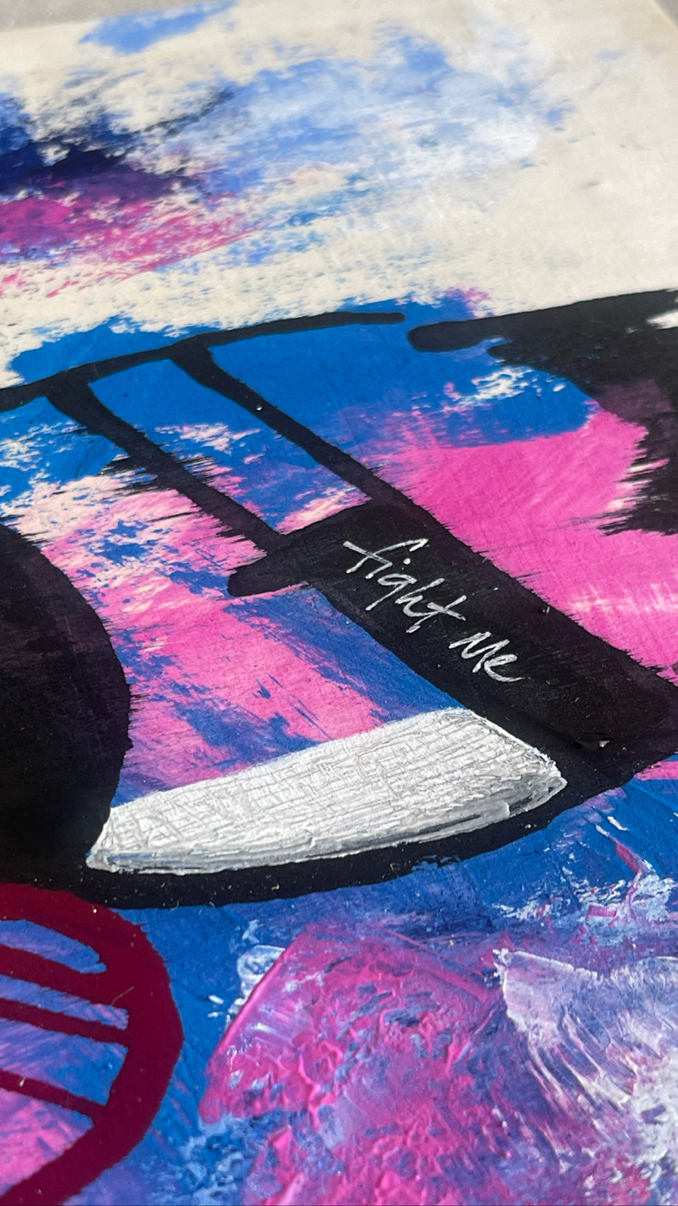 Thumbnail: Fight Me 12"x12"
