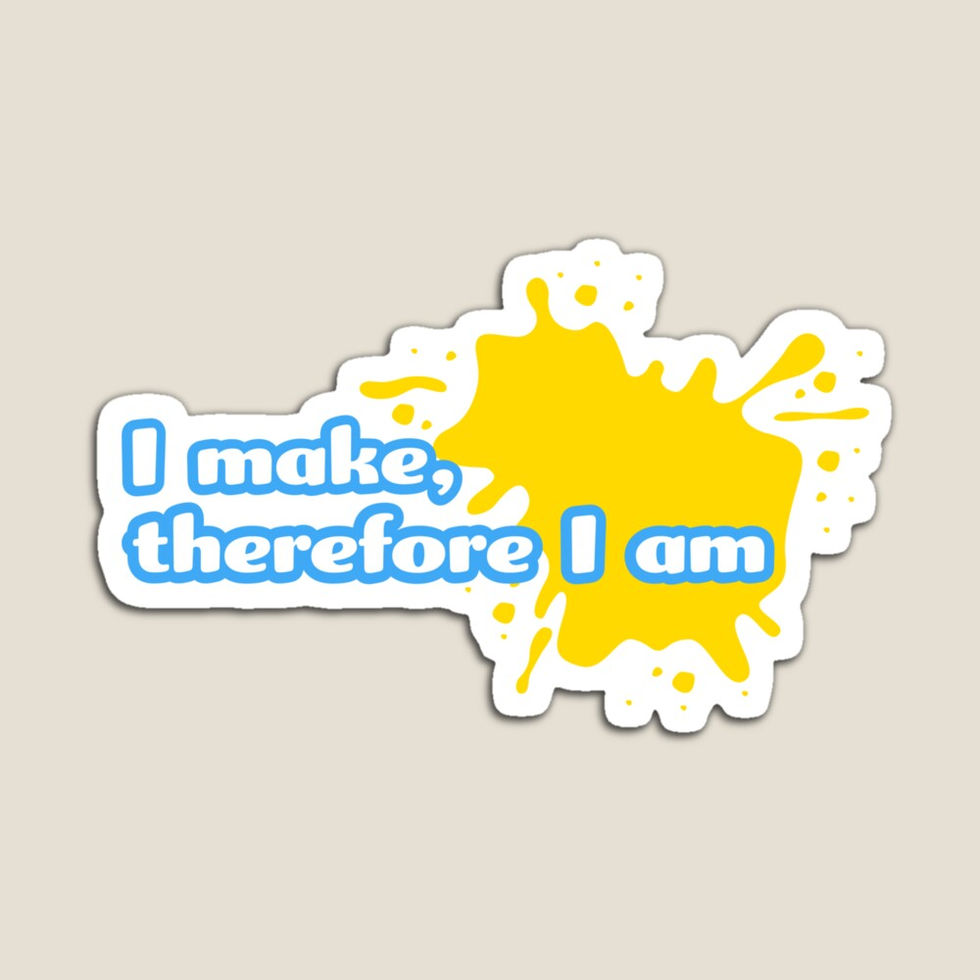 detroit sewn i make therefore I am modern magnet