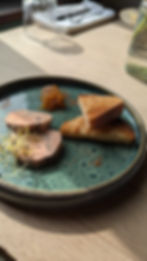 Terrine de foie gras fr chutney pomme et poire, brioche maison