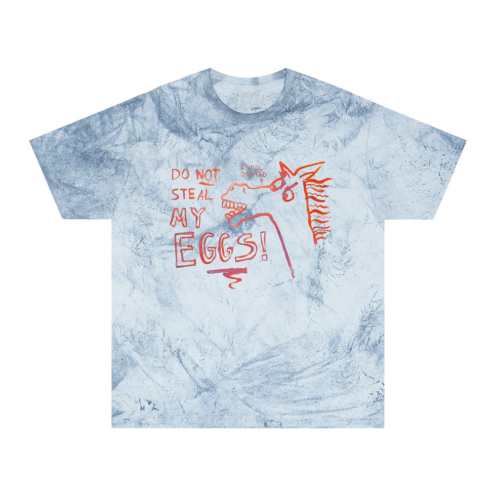 Thumbnail: HORSES FUNNY EGGS Tie-Dye T-Shirt