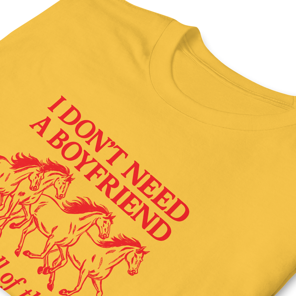 Thumbnail: FUNNY HORSE BOYFRIEND T-Shirt
