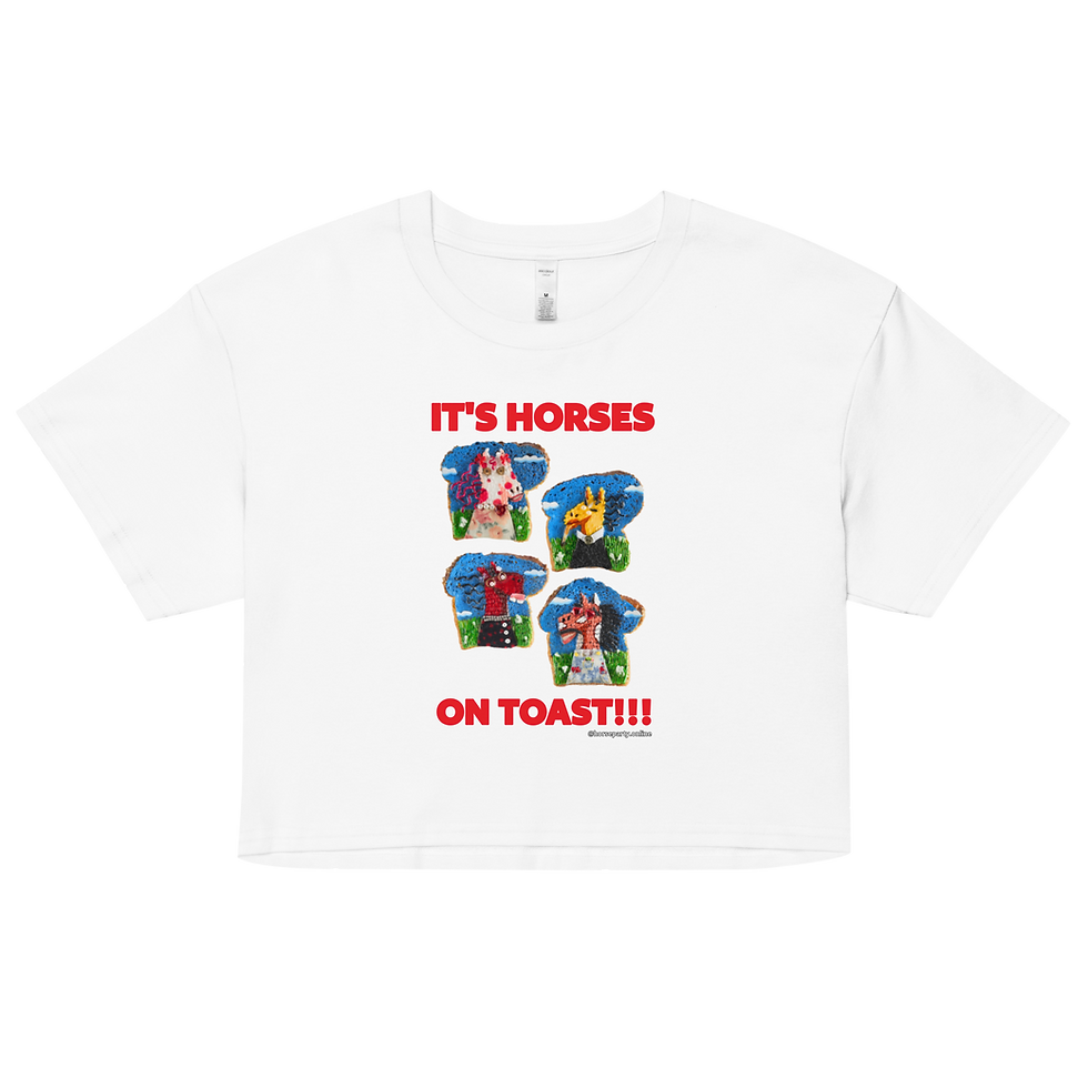Thumbnail: HORSES ON TOAST Crop Top